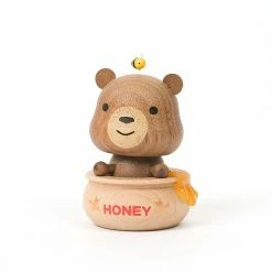 Odin Parker Wooden Honey Bear Bobblehead *New*
