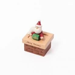 Wooderful Life Mini Santa Music Box *New*