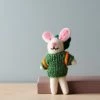 Odin Parker Needle Felted Bunny With Carrot Backpack *New* 2 Odin Parker Needle Felted Bunny With Carrot Backpack *New*
