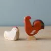 Brin D'Ours | Handmade Wooden Chickens And Rooster *New*