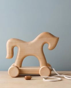 Tateplota Handmade Wooden Horse Pull Toy *New*