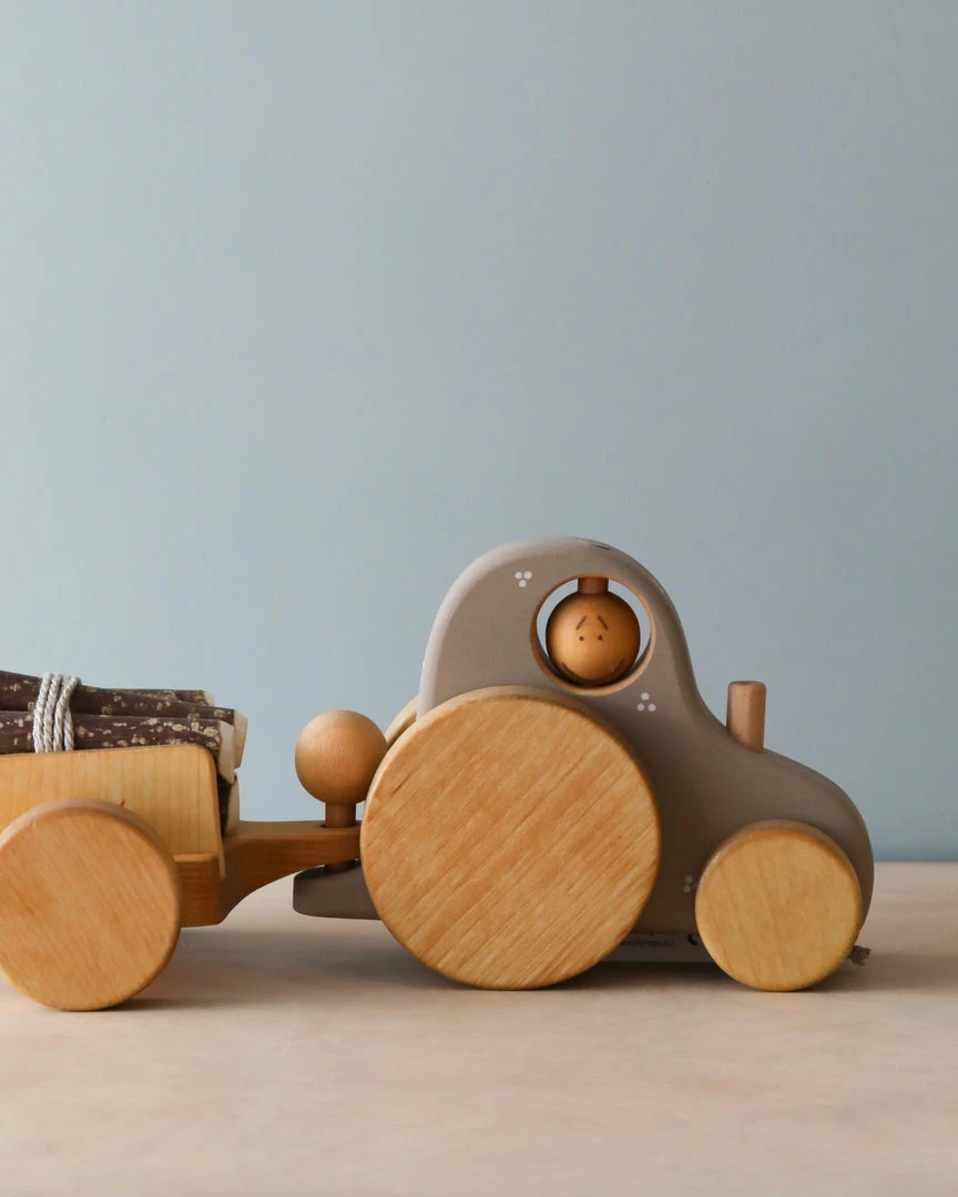Friendly Toys *New* Handmade Wooden Tractor 7 Friendly Toys *New* Handmade Wooden Tractor
