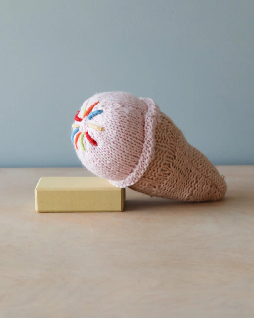 Pebble *New* Handmade Ice Cream Rattle 3 Pebble *New* Handmade Ice Cream Rattle