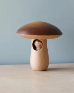 *New* Gnezdo Mushroom Home With Acorn Peg Doll