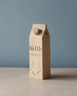 Odin Parker Wooden Carton Of Coconut Milk *New*