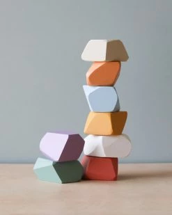*New* Rock Blocks | 8-Piece Stacking Wooden Rocks