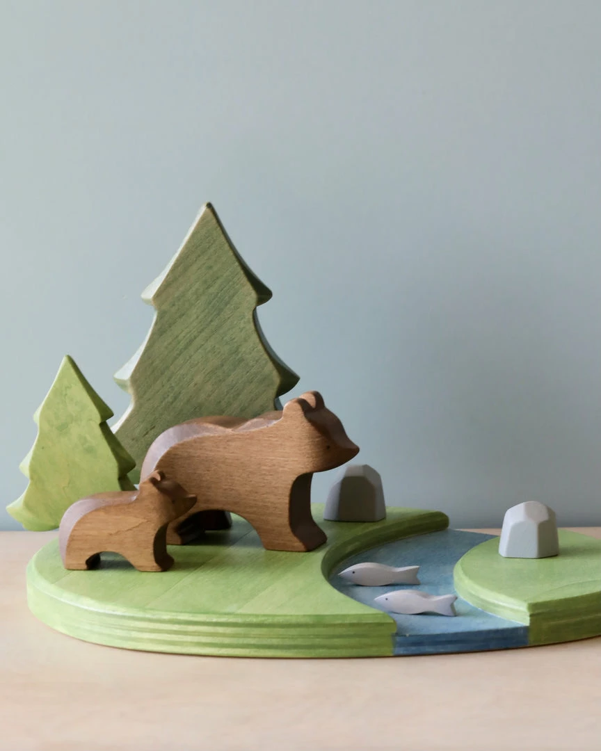 Brin D'Ours | Handmade Wooden Bear River Set 3 Brin D'Ours | Handmade Wooden Bear River Set