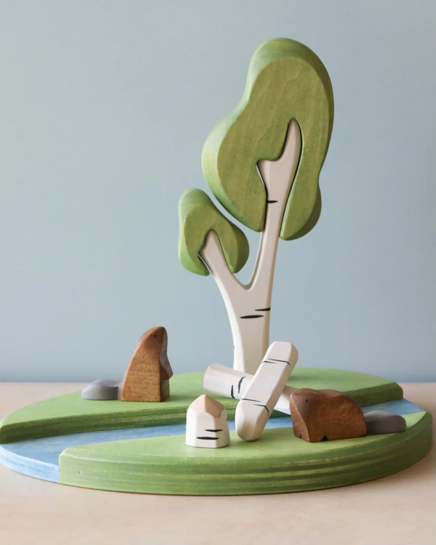 Brin D'Ours | Handmade Wooden Beaver River Set 3 Brin D'Ours | Handmade Wooden Beaver River Set