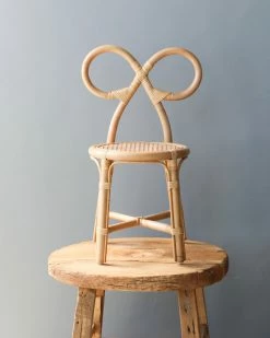 Poppie Toys Toddler Rattan Bow Chair