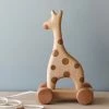 Tateplota Handmade Wooden Giraffe Pull Toy 2 Tateplota Handmade Wooden Giraffe Pull Toy