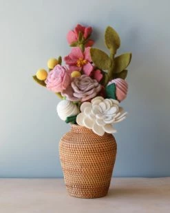 Odin Parker Felt Flowers In A Vase *New*