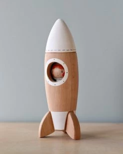 Vendor-unknown Handmade Wooden Rocket & Astronaut 12 Vendor-unknown Handmade Wooden Rocket & Astronaut