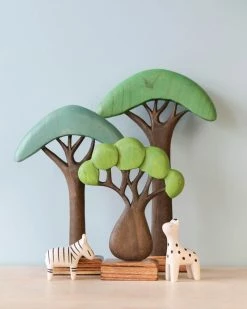 Papoose *New* Wooden African Trees