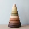 Sabo Concept Wooden Pyramid Stacker - Olive