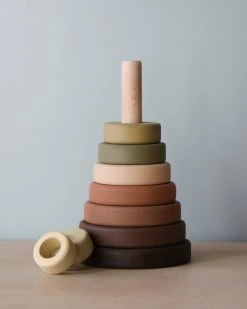 Sabo Concept Wooden Pyramid Stacker - Olive