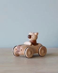 Odin Parker *New* Wooden Animal Pull-Back Car