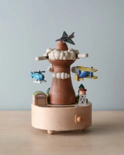 Wooderful Life *New* Wooden Airplane Music Box