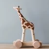 Odin Parker Exclusive *New* Handmade Wooden Giraffe Push Toy With Built-In Magnets