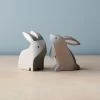 Brin D'Ours | Handmade Wooden Bunnies (Set Of Two) *New* 1 Brin D'Ours | Handmade Wooden Bunnies (Set Of Two) *New*