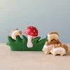 Odin Parker Hedgehog Family & Mushroom Set