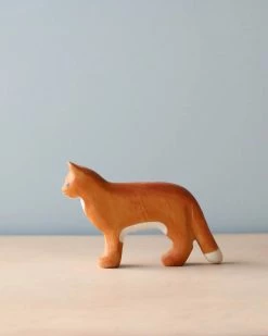 Forest Melody Handmade Wooden Brown Cat *New*
