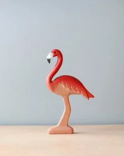 Forest Melody *New* Handmade Wooden Flamingo