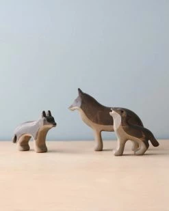 Forest Melody *New* Handmade Wooden Wolves