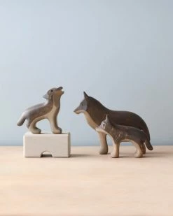 Forest Melody *New* Handmade Wooden Wolves