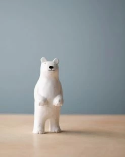 Pole Pole *New* Wooden Polar Bear Family