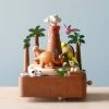 Wooderful Life Wooden Volcano & Dinosaur Music Box