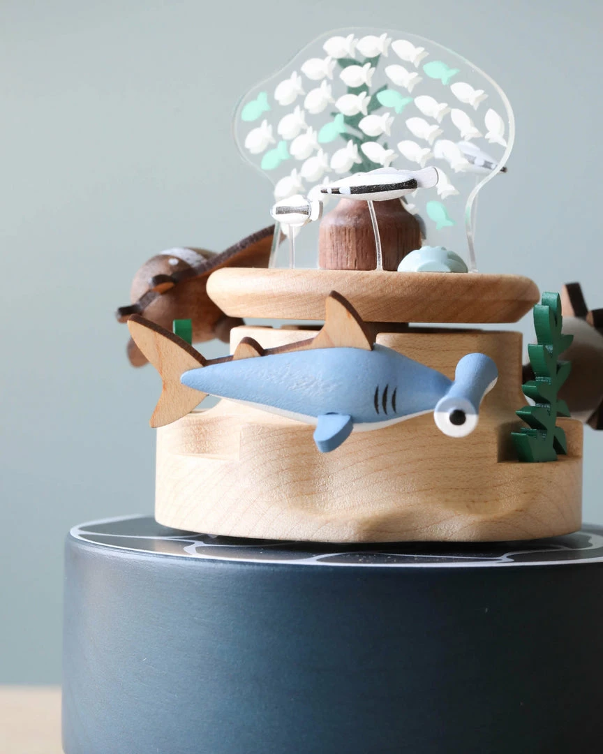 Wooderful Life *New* Wooden Under The Sea Music Box 4 Wooderful Life *New* Wooden Under The Sea Music Box