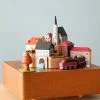 Wooderful Life Wooden Train Music Box - European Town *New* 1 Wooderful Life Wooden Train Music Box - European Town *New*