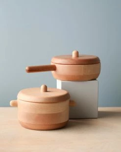 Tateplota Handmade Wooden Pot & Pan *New*