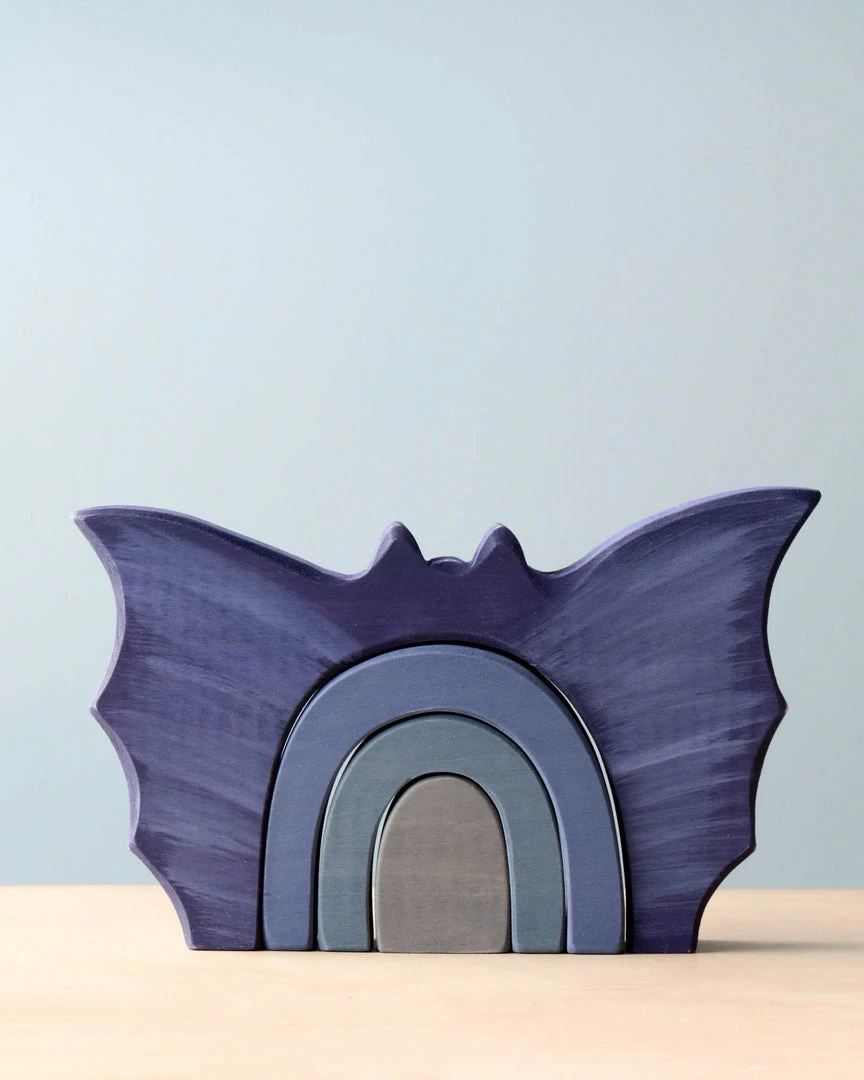 Sensoryplay Handmade Wooden Bat Stacker *New* 4 Sensoryplay Handmade Wooden Bat Stacker *New*