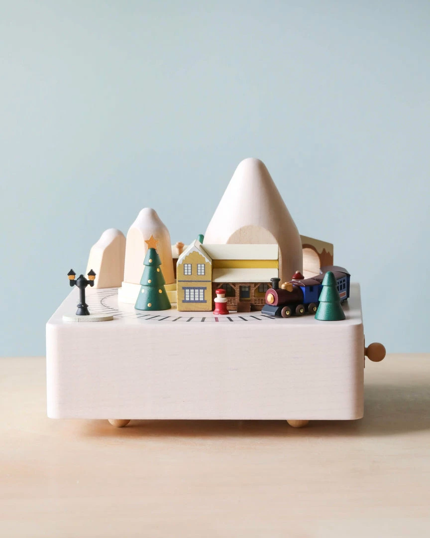 Wooderful Life Christmas Train Music Box *New* 5 Wooderful Life Christmas Train Music Box *New*