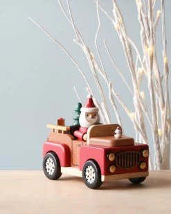 Wooderful Life *New* Santa-mobile Music Box