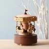 Wooderful Life *New* Christmas Carousel Music Box 2 Wooderful Life *New* Christmas Carousel Music Box