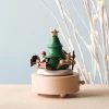 Wooderful Life Santa & Reindeer Music Box *New* 1 Wooderful Life Santa & Reindeer Music Box *New*