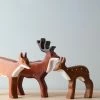 Forest Melody Handmade Wooden Deer Family