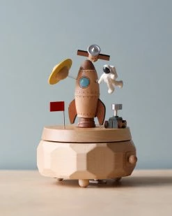 Wooderful Life Pre-order: Wooden Spaceship Music Box (ships End Of July)