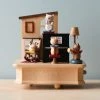 Wooderful Life Wooden Cat Playing Piano Music Box 1 Wooderful Life Wooden Cat Playing Piano Music Box