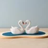 Bumbu Toys *New* Handmade Wooden Swans In A Lake 2 Bumbu Toys *New* Handmade Wooden Swans In A Lake