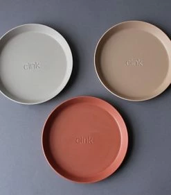 Cink Bamboo Plate 3-pack - Fog/Rye/Brick