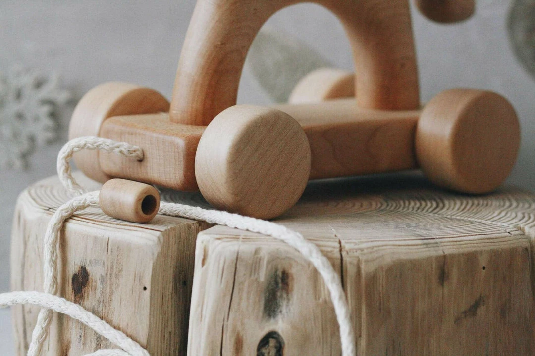 Tateplota Handmade Wooden Horse Pull Toy *New* 6 Tateplota Handmade Wooden Horse Pull Toy *New*