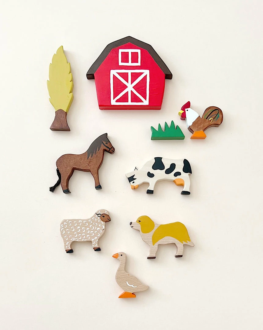 L And Wood Handmade Wooden Farm Animals 3 L And Wood Handmade Wooden Farm Animals
