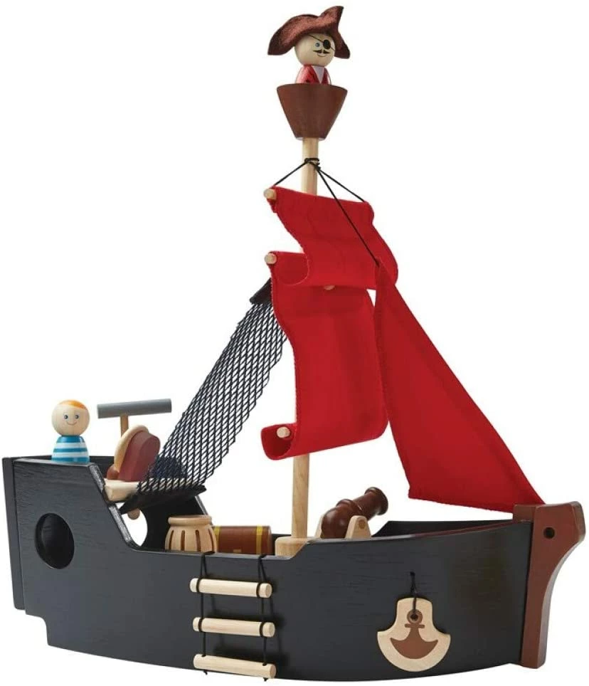 Plan Toys Pirate Ship Set 4 Plan Toys Pirate Ship Set