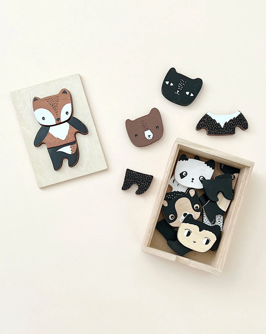 Wee Gallery *New* Mix & Match Animal Tiles 3 Wee Gallery *New* Mix & Match Animal Tiles