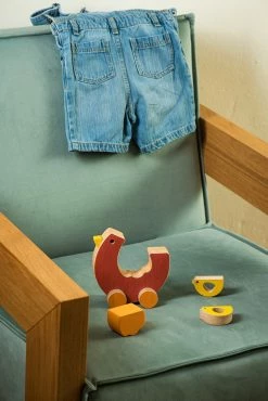 Animi *New* Handmade Wooden Chicken Push Toy