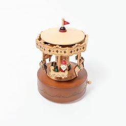 Wooderful Life *New* Christmas Carousel Music Box 9 Wooderful Life *New* Christmas Carousel Music Box