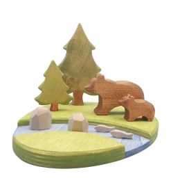 Brin D'Ours | Handmade Wooden Bear River Set 7 Brin D'Ours | Handmade Wooden Bear River Set